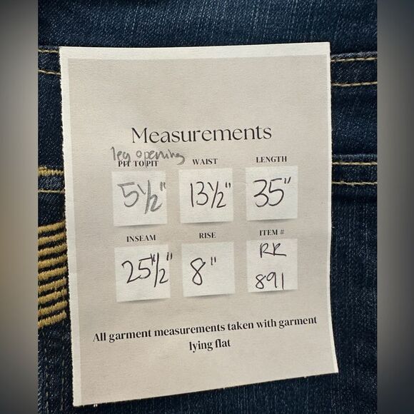 PAIGE SKYLINE ANKLE PEG Premium Stretch Low Rise Skinny Dark Wash Jeans 27 - Picture 14 of 14